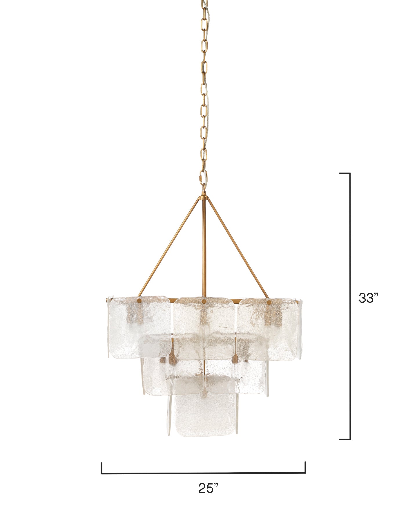 Perignon Three Tier Chandelier - Elegant Crystal Ceiling Light Fixture for Dining Room, Living Room & Bedroom | Perfect for Home Decor & Wedding Venues