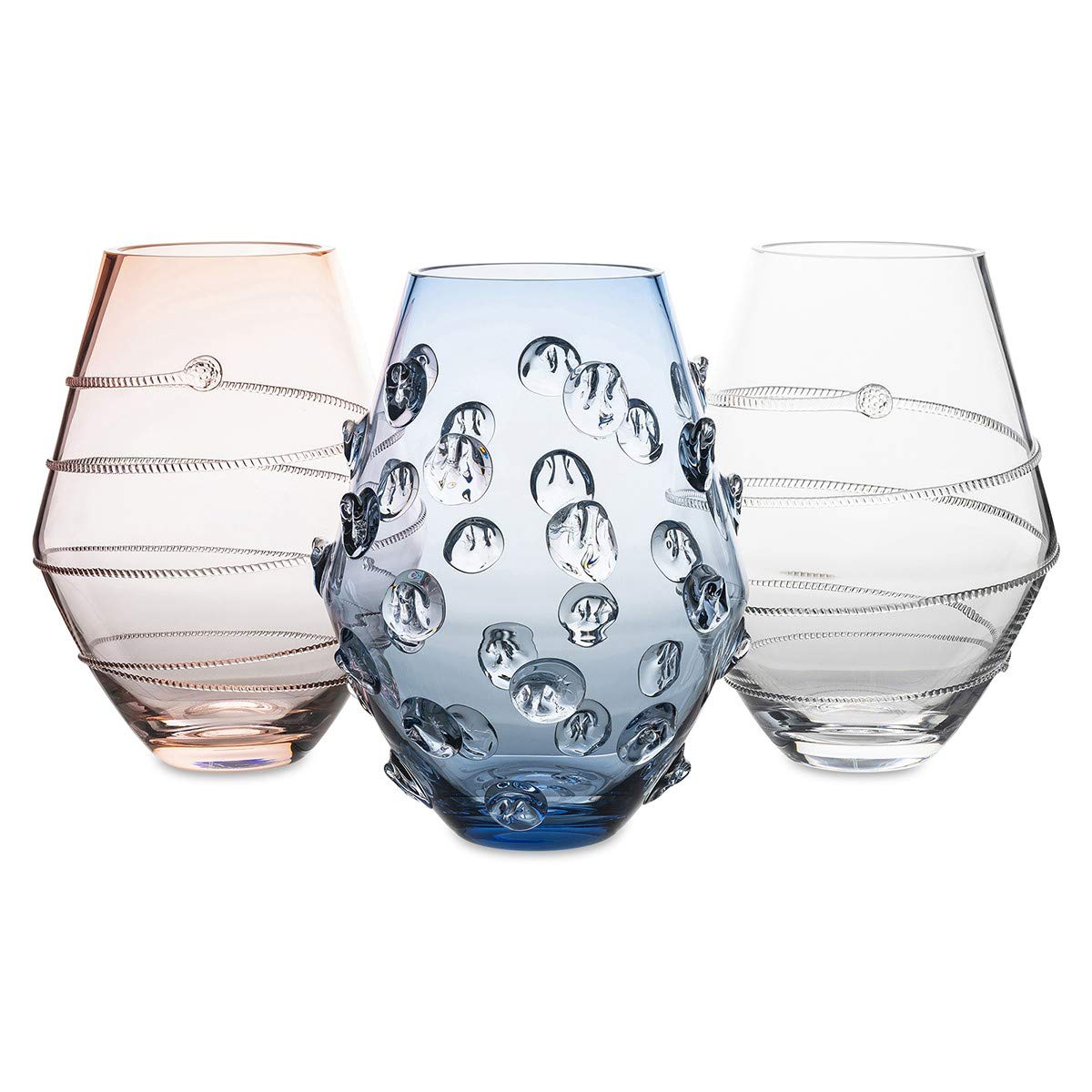 Juliska Amalia 11-Inch Clear Glass Vase - Elegant Flower Arrangement Centerpiece for Weddings, Home Decor & Tabletop Display