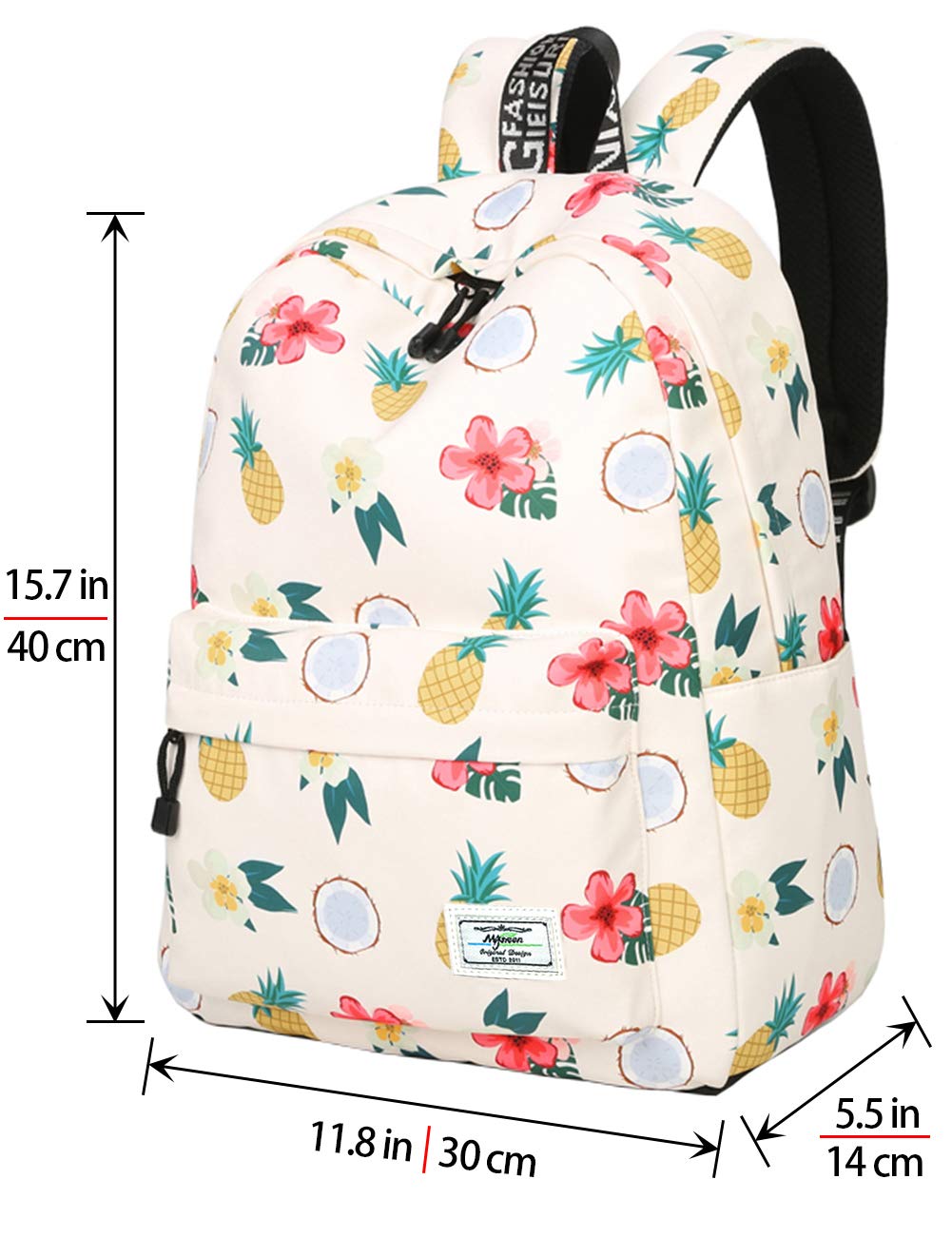 MyGreen Kids Backpack - Cute Kawaii Girls School Backpack for Elementary, Middle & High School - Lightweight Durable Bookbag for Daily Use, Travel & Outdoor Activities