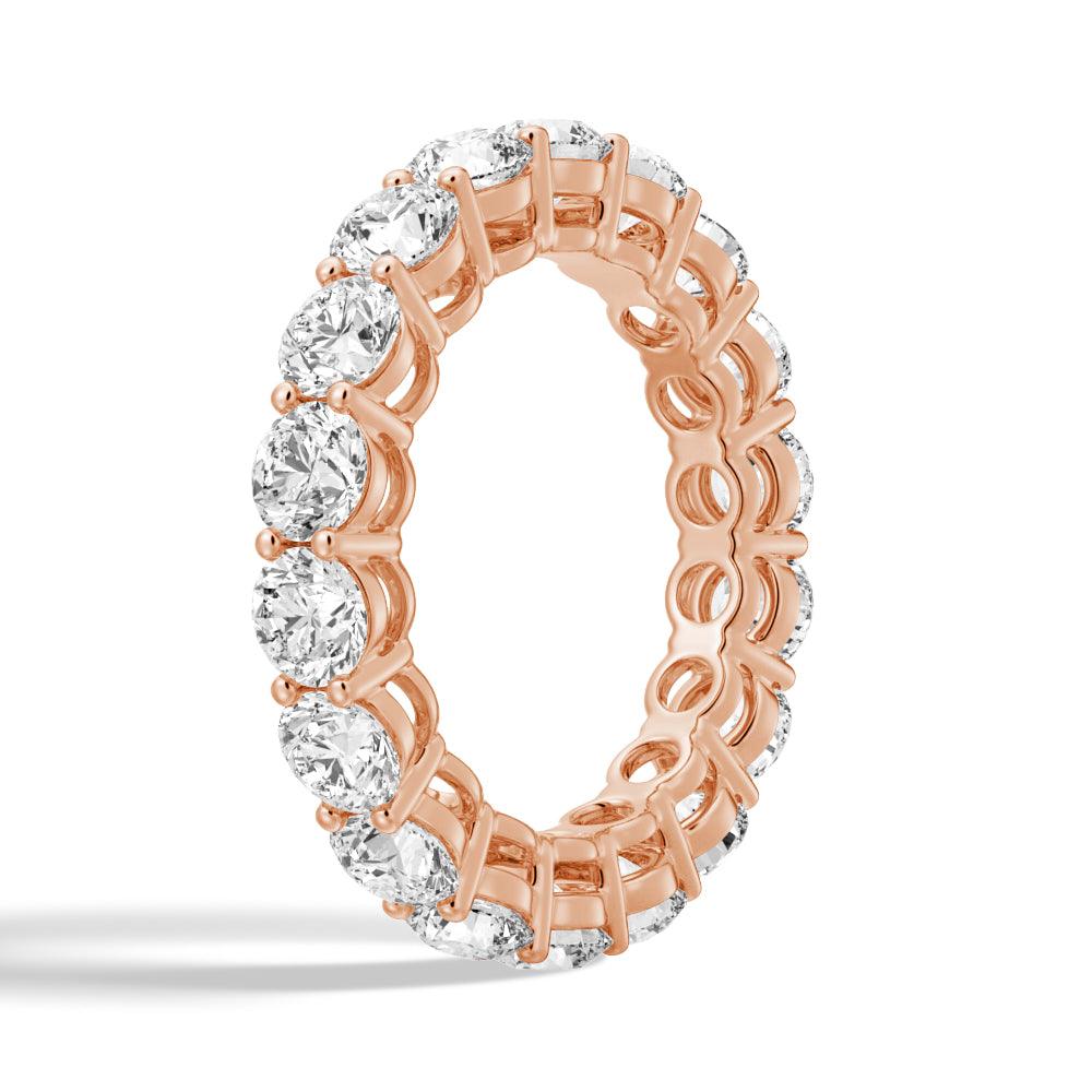 5.4 CT Round Moissanite Eternity Band - Shared Prong Wedding Ring for Women, Durable & Sparkling for Anniversary, Engagement, and Daily Wear