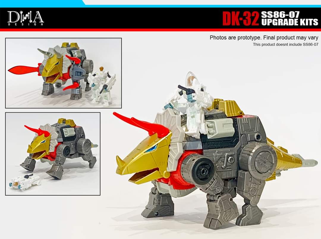 DNA Design DK 32 Upgrade Kit for Transformers Studio Series Dinobot Slug SS86-07 - Enhanced Accessories for Collectors | Perfect for Display & Customization