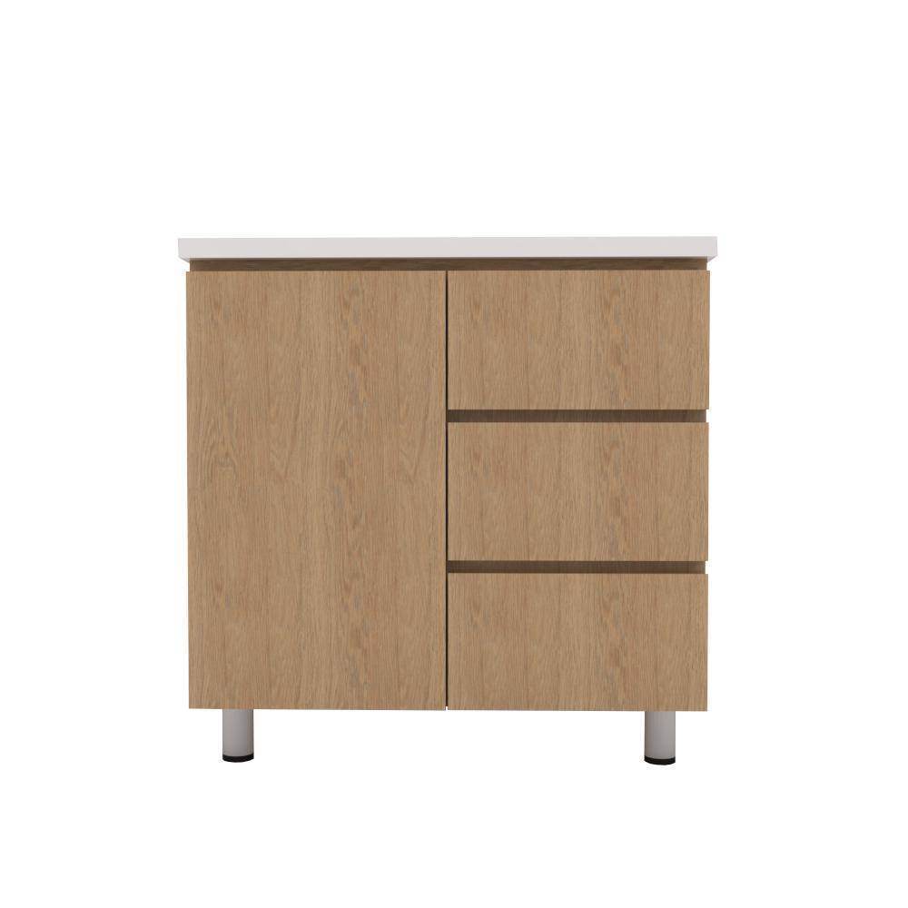 Premium Lorena Kitchen Cabinet - Modern & Durable Storage Solution for Home & Office - Perfect for Organizing Cookware, Dishes & Pantry Items