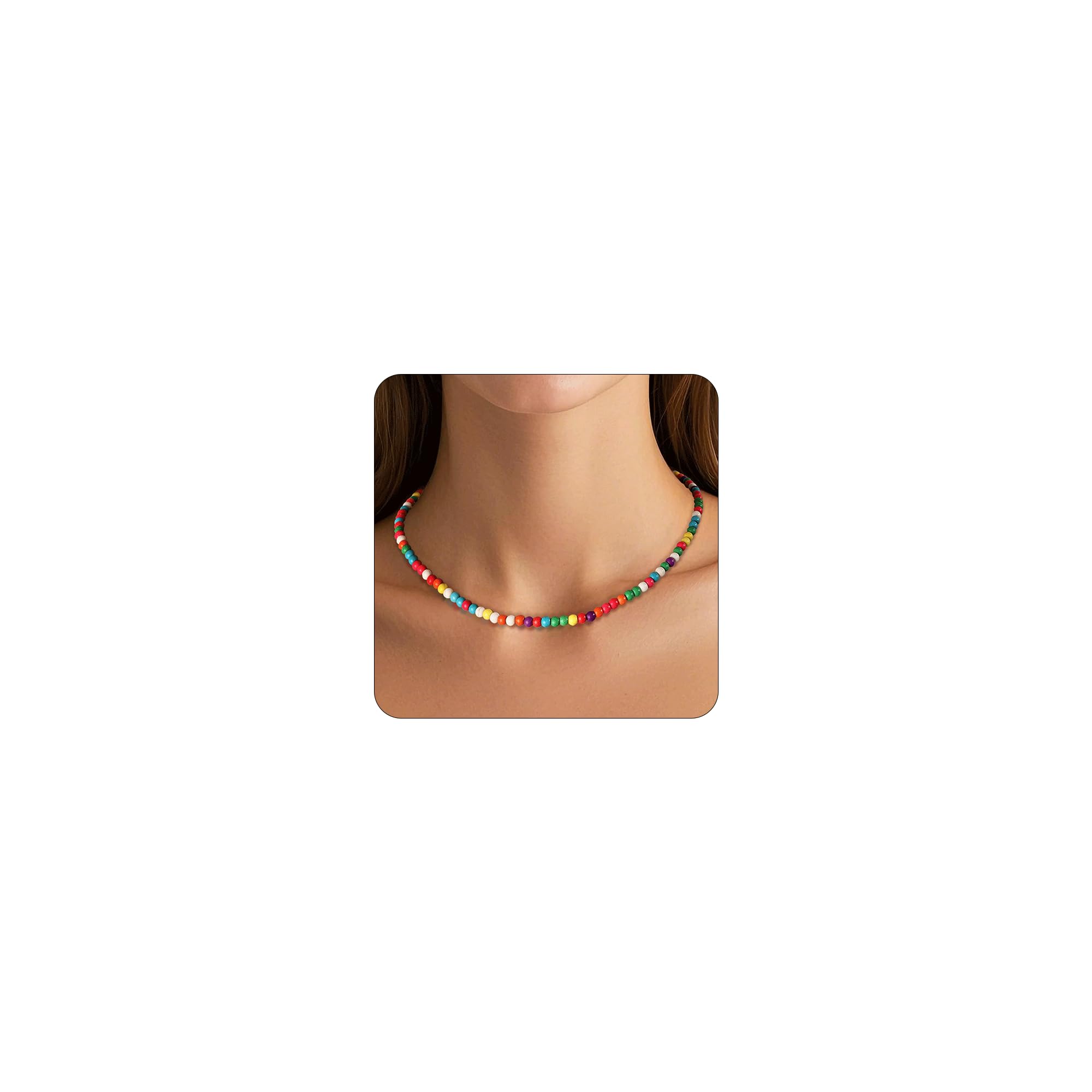 Trendy Handmade Beaded Initial Necklace for Women - Personalized Letter Choker Jewelry Gift (Birthday, Anniversary, Valentine's Day) - Perfect for Everyday Wear & Special Occasions