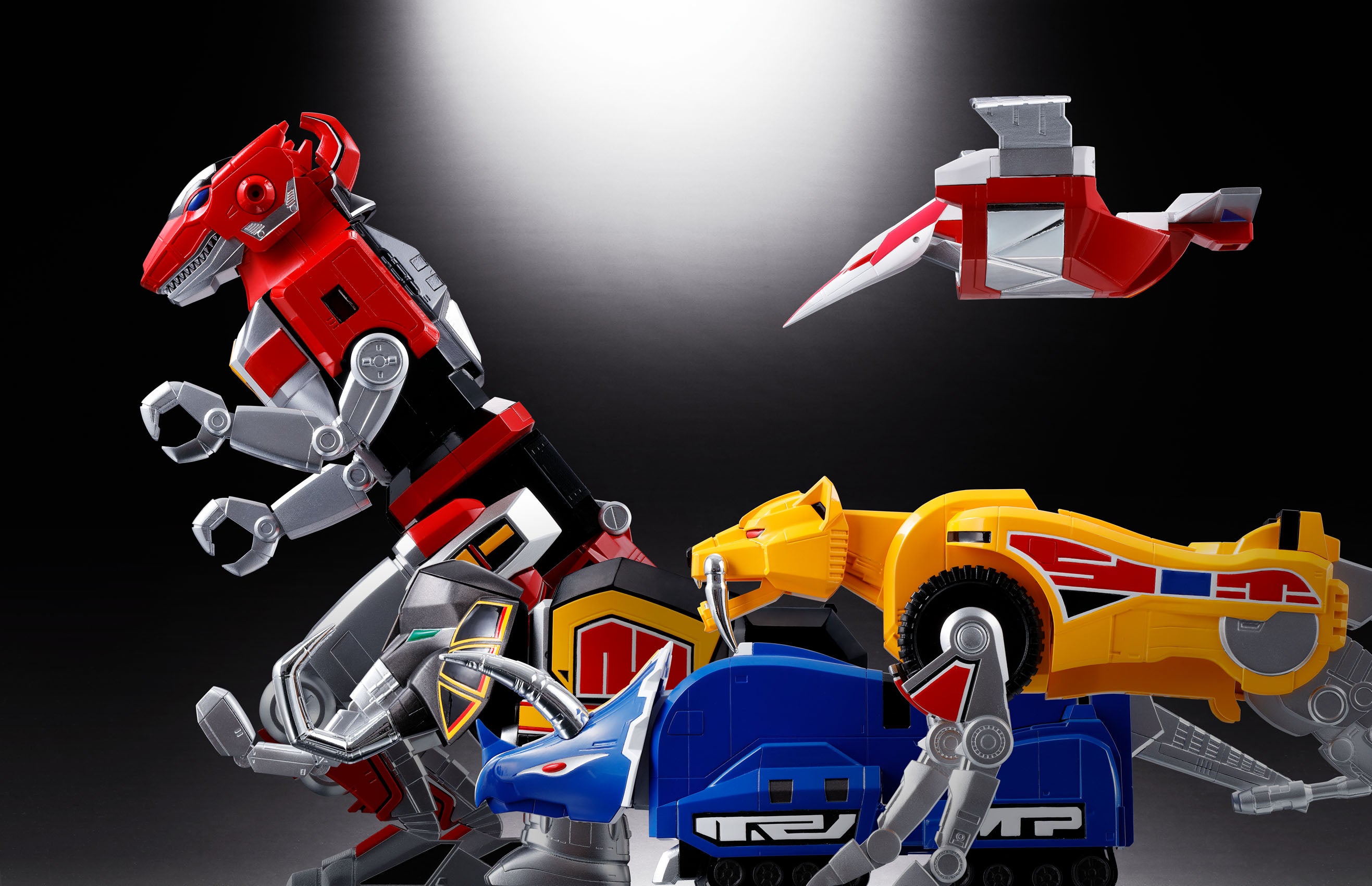 Bandai Soul of Chogokin GX 72 Mighty Morphin Power Rangers Megazord Collectible Action Figure - Premium Die-Cast Metal Robot Toy for Display & Play - Perfect for Fans, Collectors and Nostalgic Gift Giving