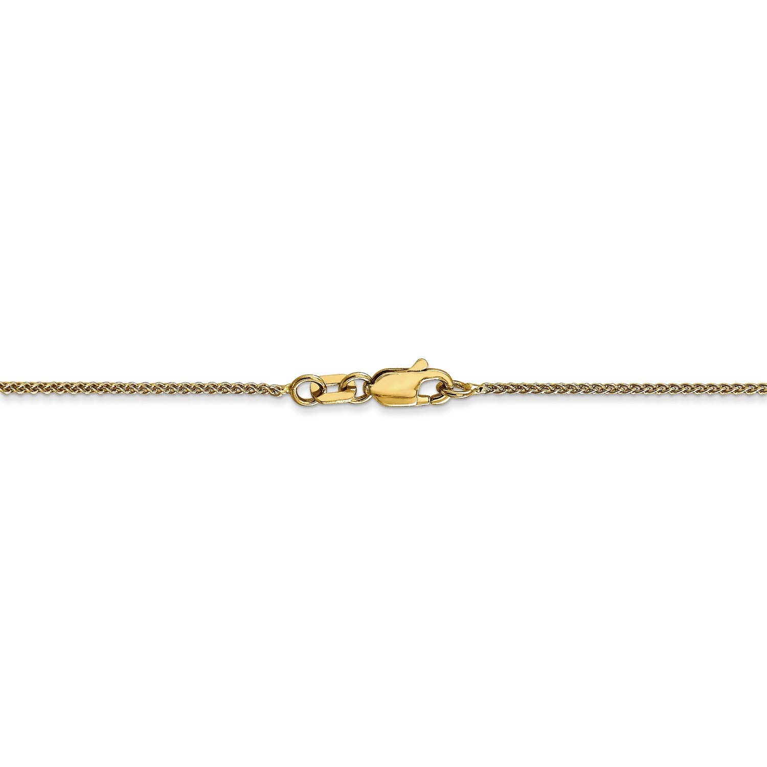 14K Yellow Gold Spiga Wheat Chain Necklace, Bracelet or Anklet - Dainty Jewelry for Women, Gift for Her - Perfect for Everyday Wear, Special Occasions & Layering