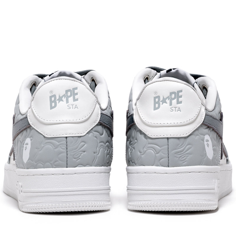 Bape Sta #4 M1 Grey Sneakers - A Bathing Ape Streetwear Shoes for Men | Casual Wear & Urban Fashion Lifestyle