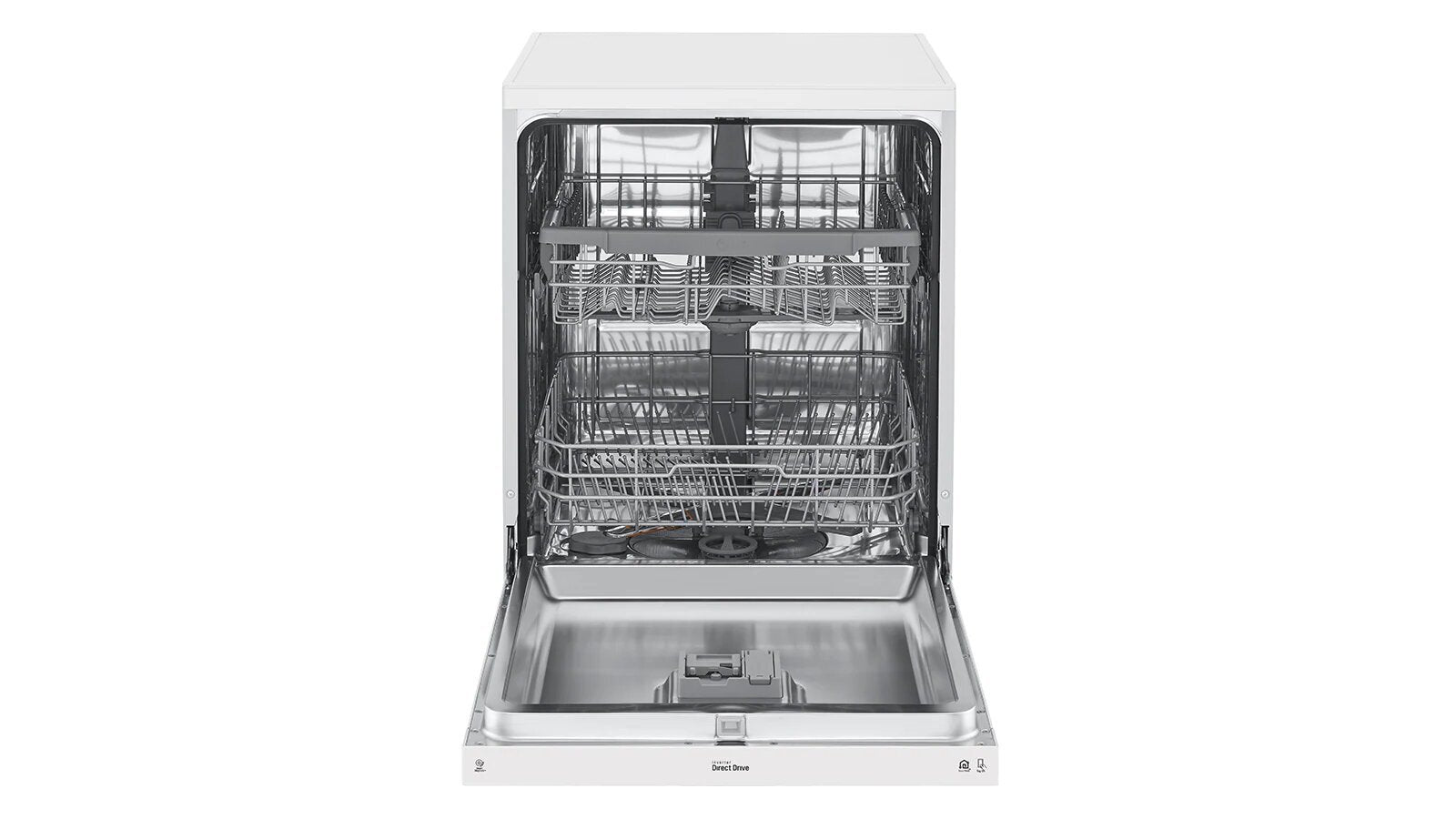 LG 14 Place Settings QuadWash Dishwasher in White Finish XD5B14WH - Perfect for Large Families & Entertaining Guests