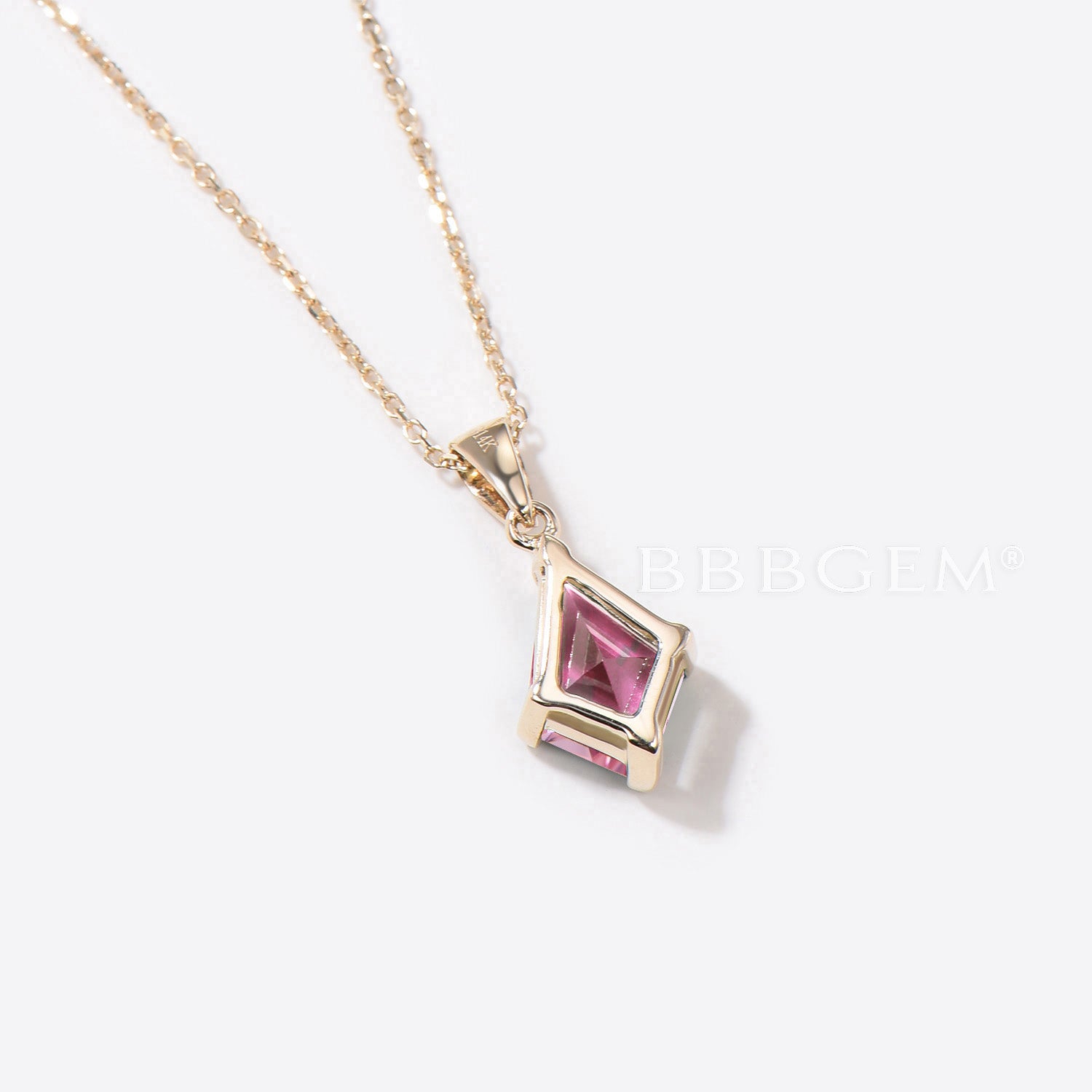 Exquisite Padparadscha Sapphire Necklace in Rose Gold - Peach Sapphire Pendant Jewelry for Women | Perfect for Weddings, Anniversaries & Special Occasions