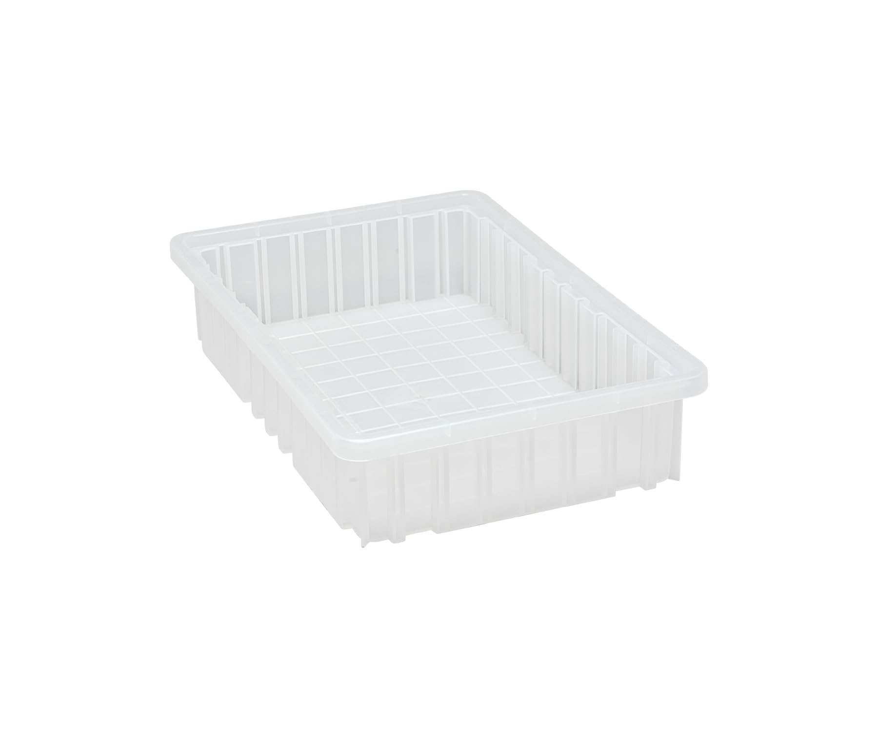 Quantum Storage Dividable Grid Container - 12 Pack Clear Organizer for Home & Office