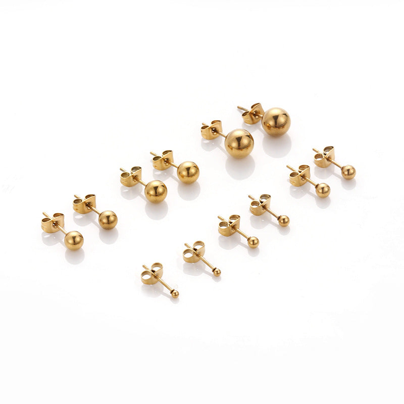 18K Gold Plated Cartilage Earrings for Men & Women - Surgical Steel Minimalist Stud Earrings | HSPJ389 | Perfect for Everyday Wear, Gifts & Special Occasions