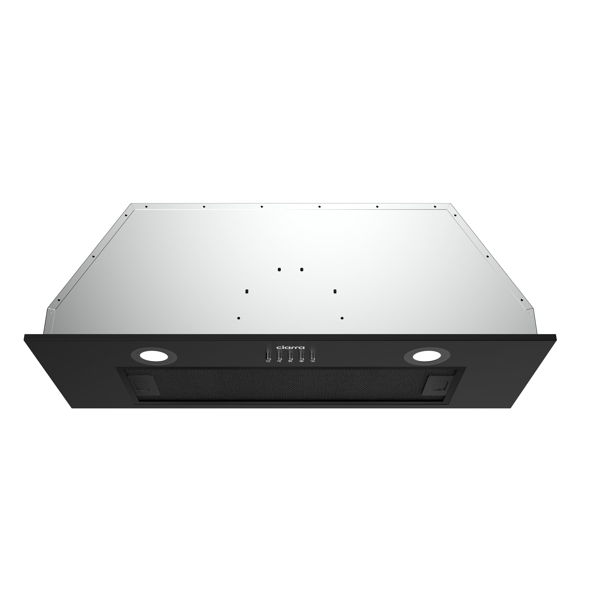 CIARRA 29 Inch Under Cabinet Range Hood Insert - 450CFM Powerful Ventilation with Black Paint (Model CAB75913E OW) - Perfect for Kitchen Remodeling & Modern Home Cooking