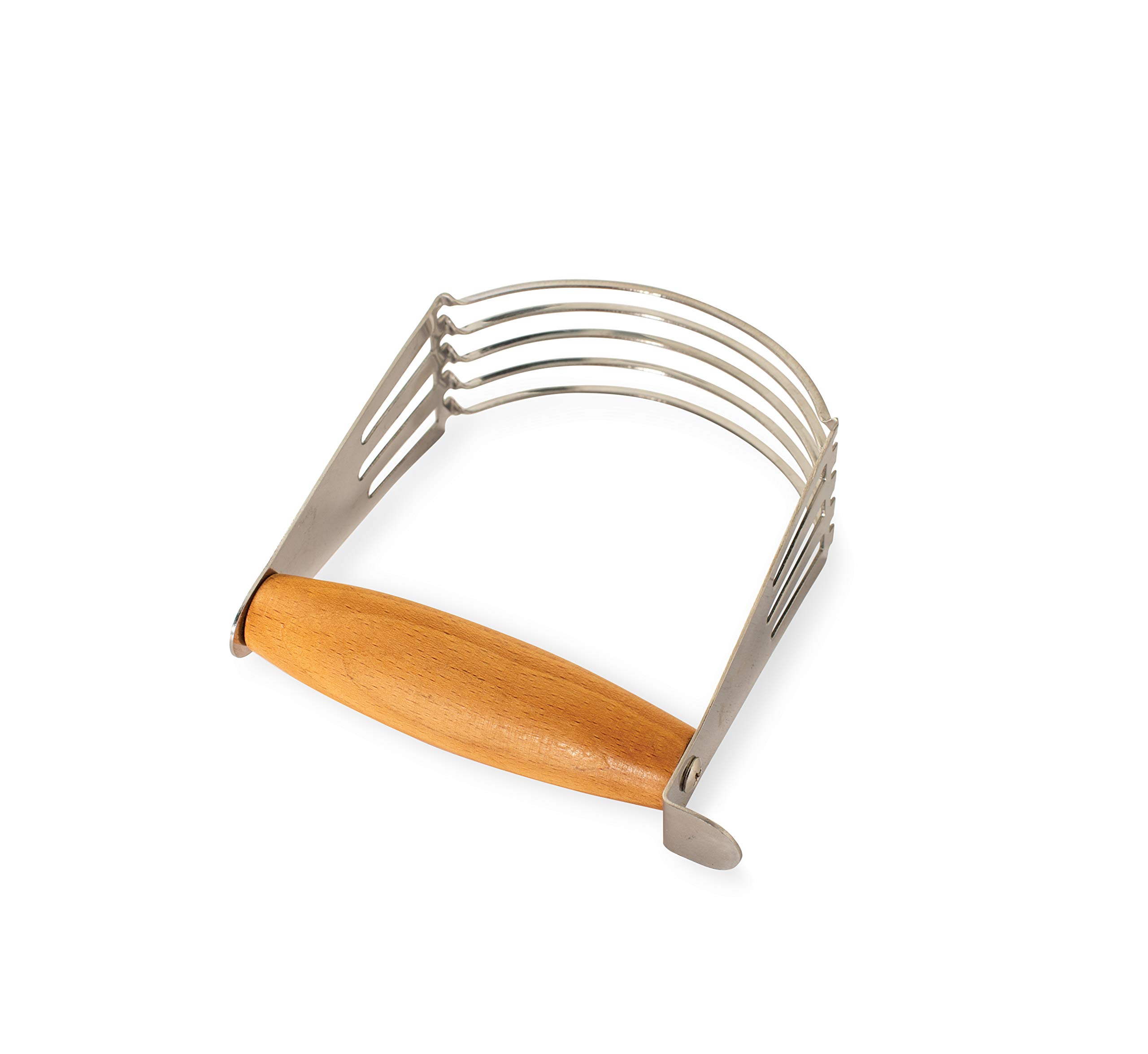 Nordic Ware Pastry Blender with Beechwood Handle & Stainless Steel Blades - Perfect for Baking Pies, Cookies & Pastry Dough - Professional Pastry Cutter for Home Bakers