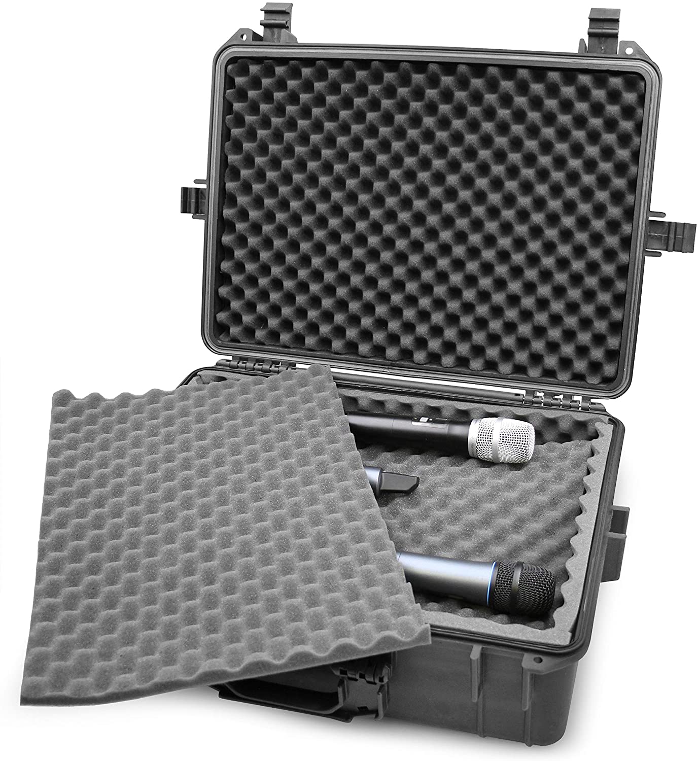 CASEMATIX Waterproof Hard Case for Yamaha MG12XU 12-Channel Audio Mixer - Durable Foam Protection Fits Mixers up to 17