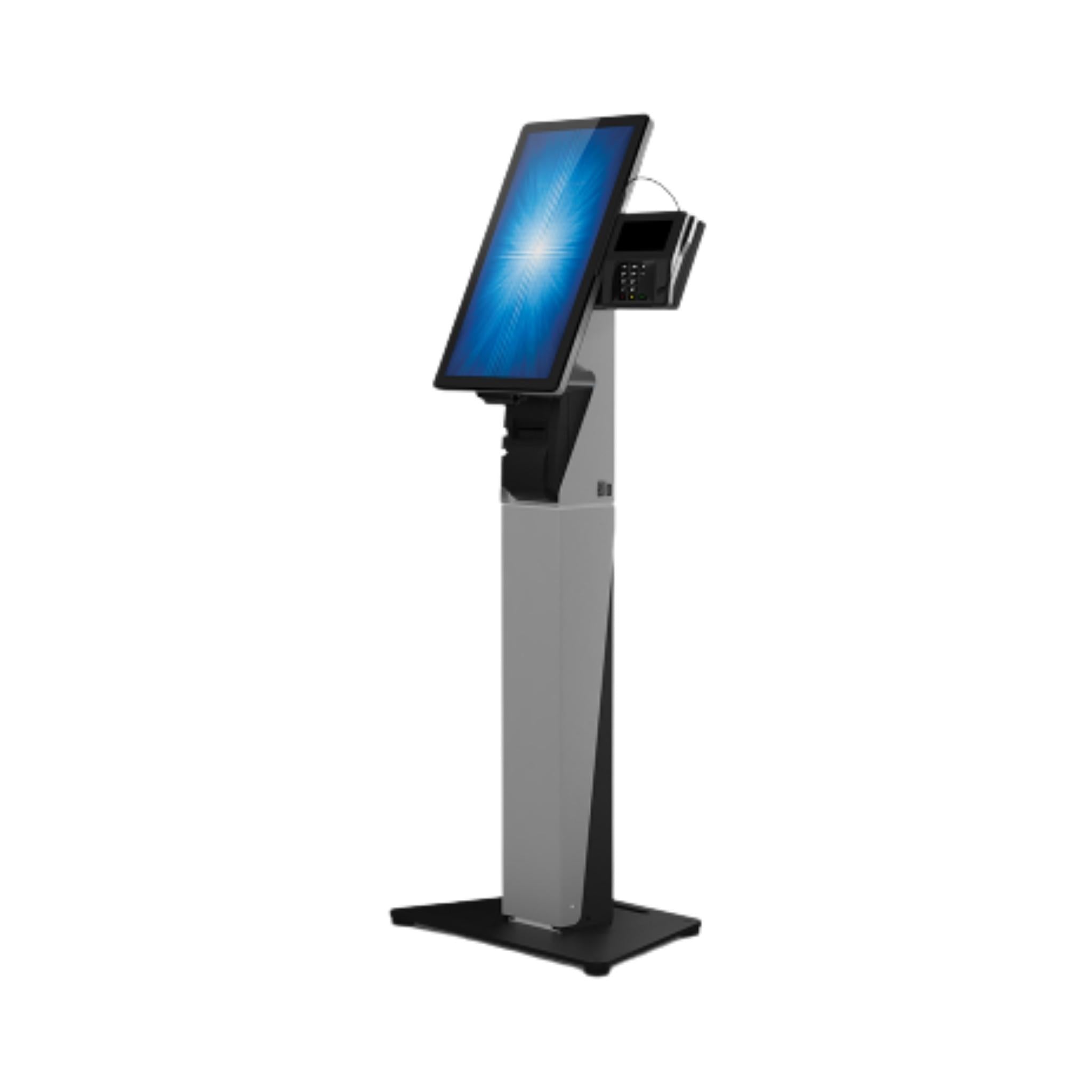 Elo Wallaby Self-Service Kiosk Floor Stand - Durable Touchscreen Display Stand for Retail, Hospitality & Banking (Wall Mount/Free Standing) - Perfect for Check-In, Ordering & Payment Stations