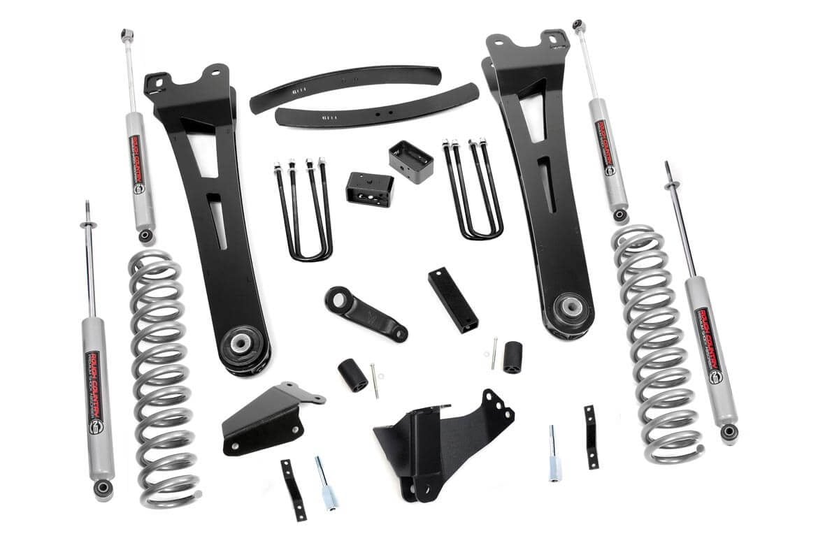 6 Inch Lift Kit for Ford F-250/F-350 Super Duty 4WD (2005-2007) - Heavy Duty Gas Radius Arm Suspension System | Off-Road & Truck Performance Upgrade