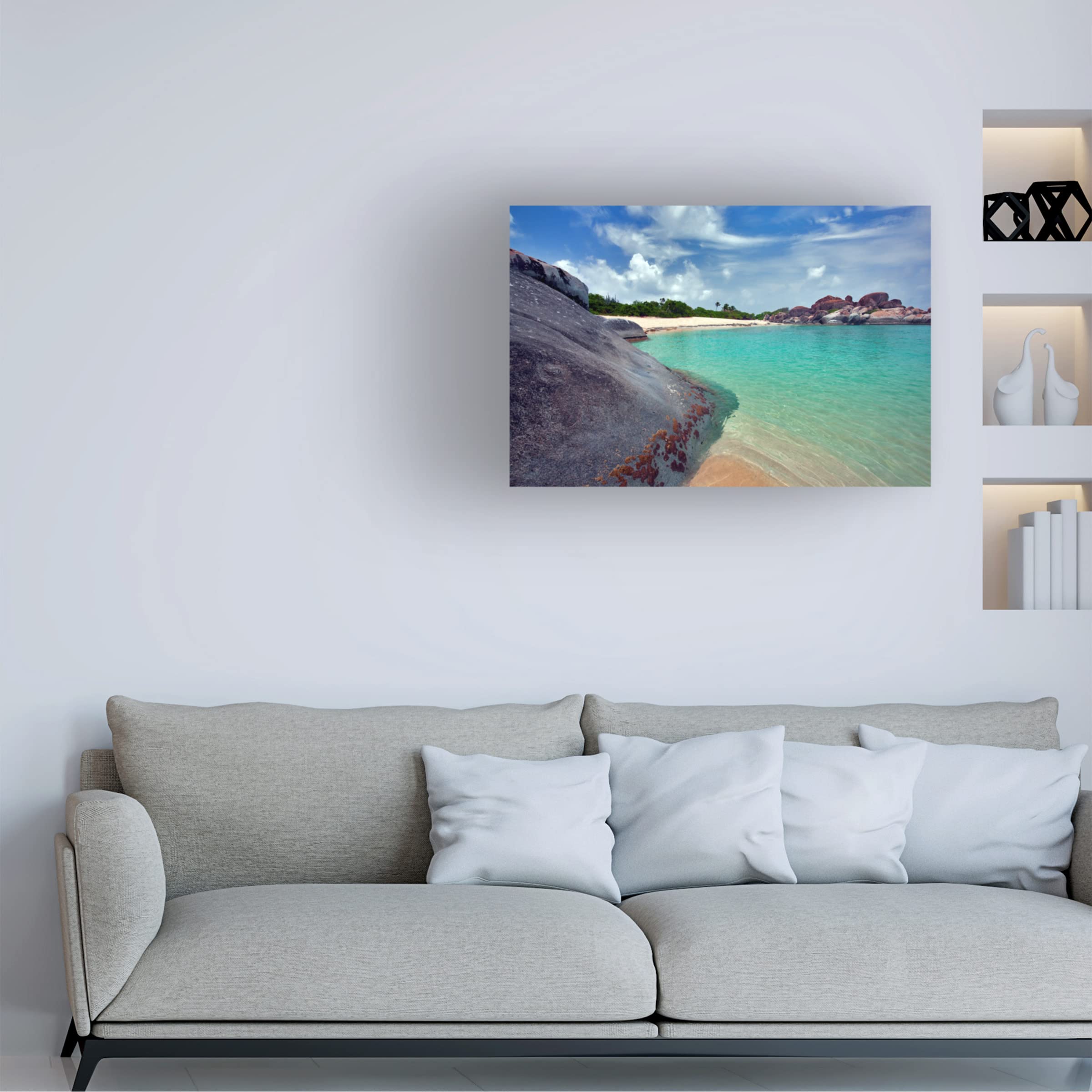 Dennis Frates 'Beach 9' Canvas Wall Art Print - Coastal Decor for Living Room, Bedroom & Office - High Quality Fine Art Reproduction