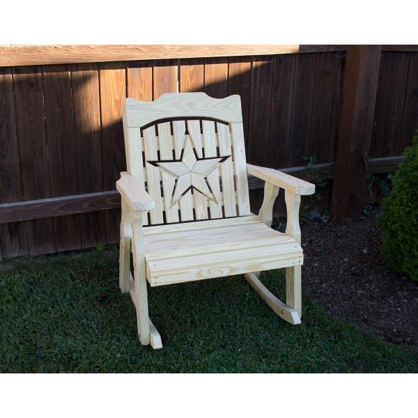 Premium Treated Pine Starback Rocker - Comfortable Outdoor Rocking Chair for Patio, Garden & Porch Relaxation