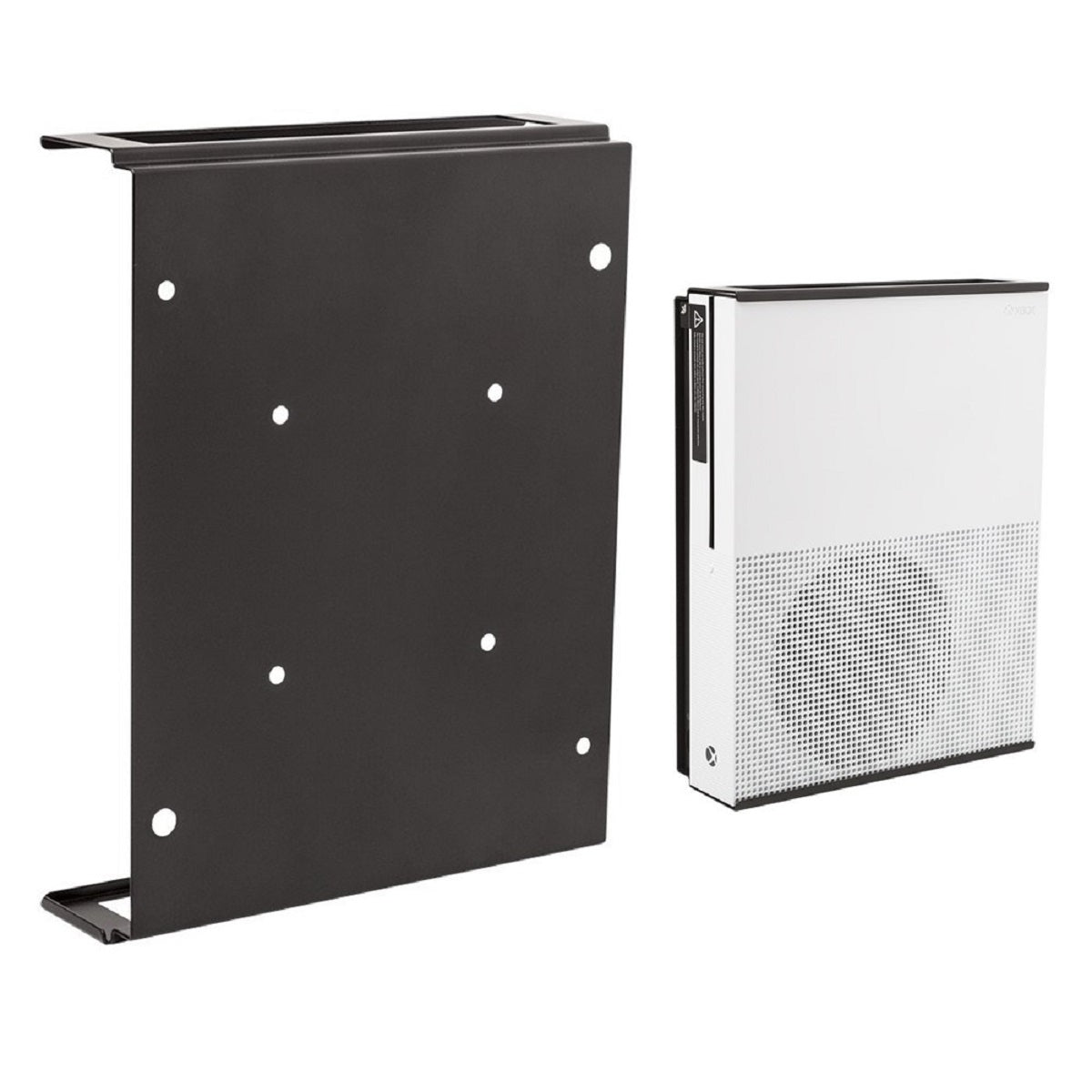 HIDEit X1S Vertical Wall Mount Bracket for Xbox One S - Space Saving Gaming Accessory (Black) | Perfect for Small Rooms, Gaming Setups & Organized Spaces