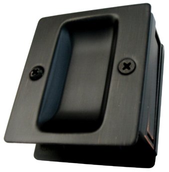 Dark Oil Bronze Pocket Door Pull - Smooth Sliding for Closets & Rooms