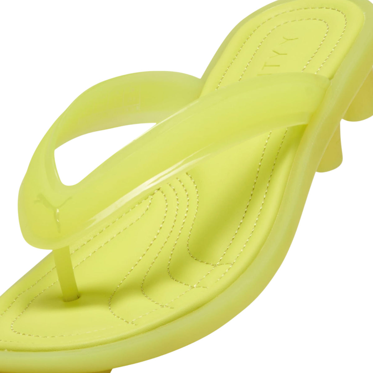 FENTY Cat Cleat Jelly Sandals in Lime Sheen - Women's Fashion Sneakers for Summer, Streetwear & Casual Outfits