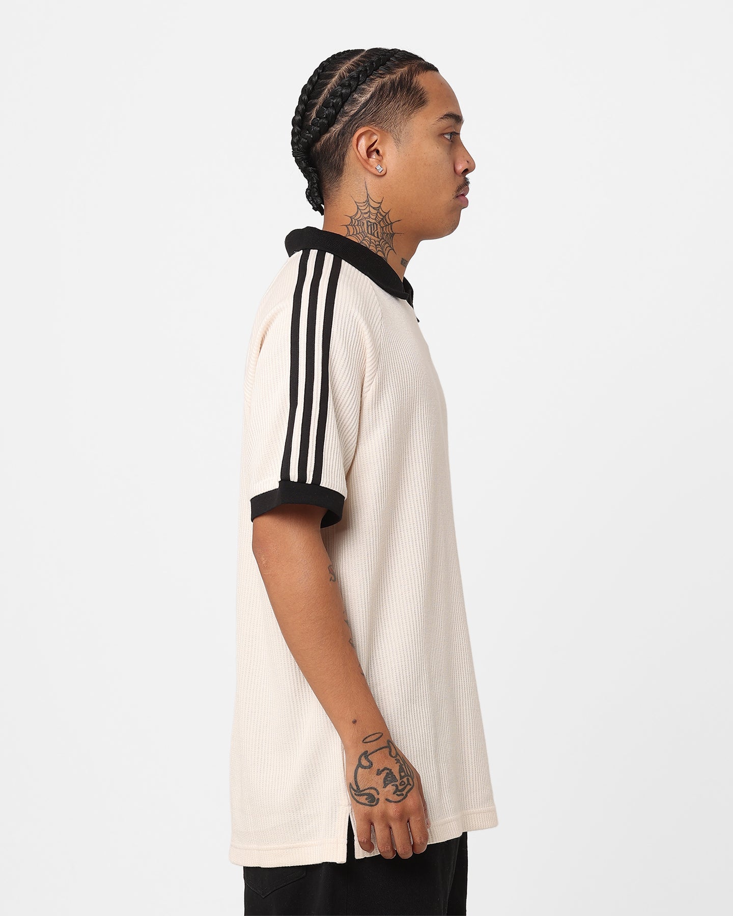 Adidas Adicolor Classics Waffle Q2 Polo T-Shirt for Men - Wonder White | Casual Sportswear & Streetwear Fashion