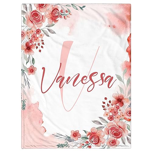 Flowers and Letters - Red