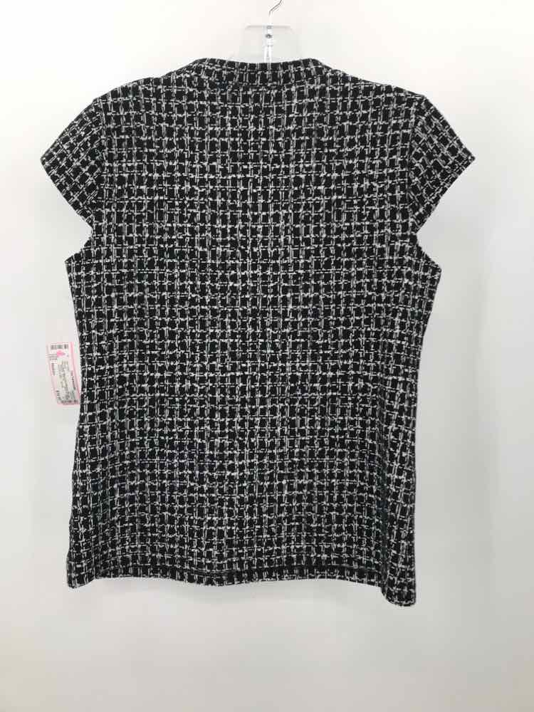 Pre-Owned Ann Taylor Black Blouse Size Medium - Perfect for Work, Office & Casual Wear