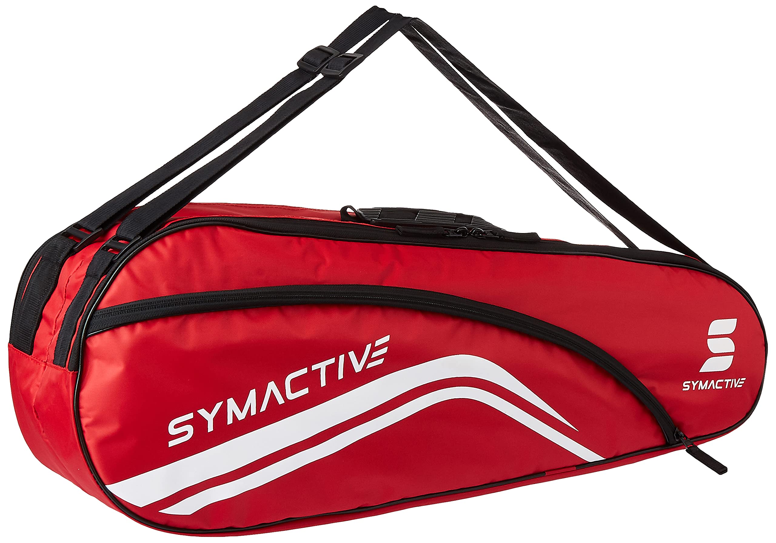 Symactive Badminton Kit Bag - Durable Sports Equipment for Badminton Players, Red | Perfect for Training, Matches & Travel Accessories