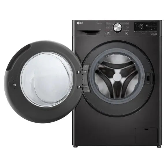 LG 9kg Front Load Washing Machine - Energy Efficient, Quiet Operation, Black - Perfect for Apartments & Small Laundry Rooms