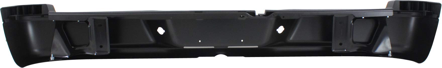 Evan Fischer Black Powdercoated Steel Step Bumper for 2005-2010 Dodge Dakota & 2006-2009 Mitsubishi Raider | Replacement for OEM #32016, 55077652AB-PFM, CH1103114 | Heavy-Duty Truck Protection & Off-Road Accessory