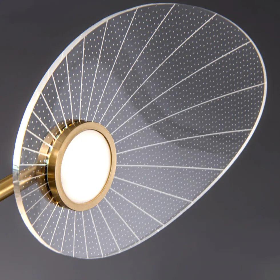 Elegant Lotus Leaf Gold LED Pendant Light - Modern Ceiling Lighting for Dining Room, Bedroom & Living Room Decor