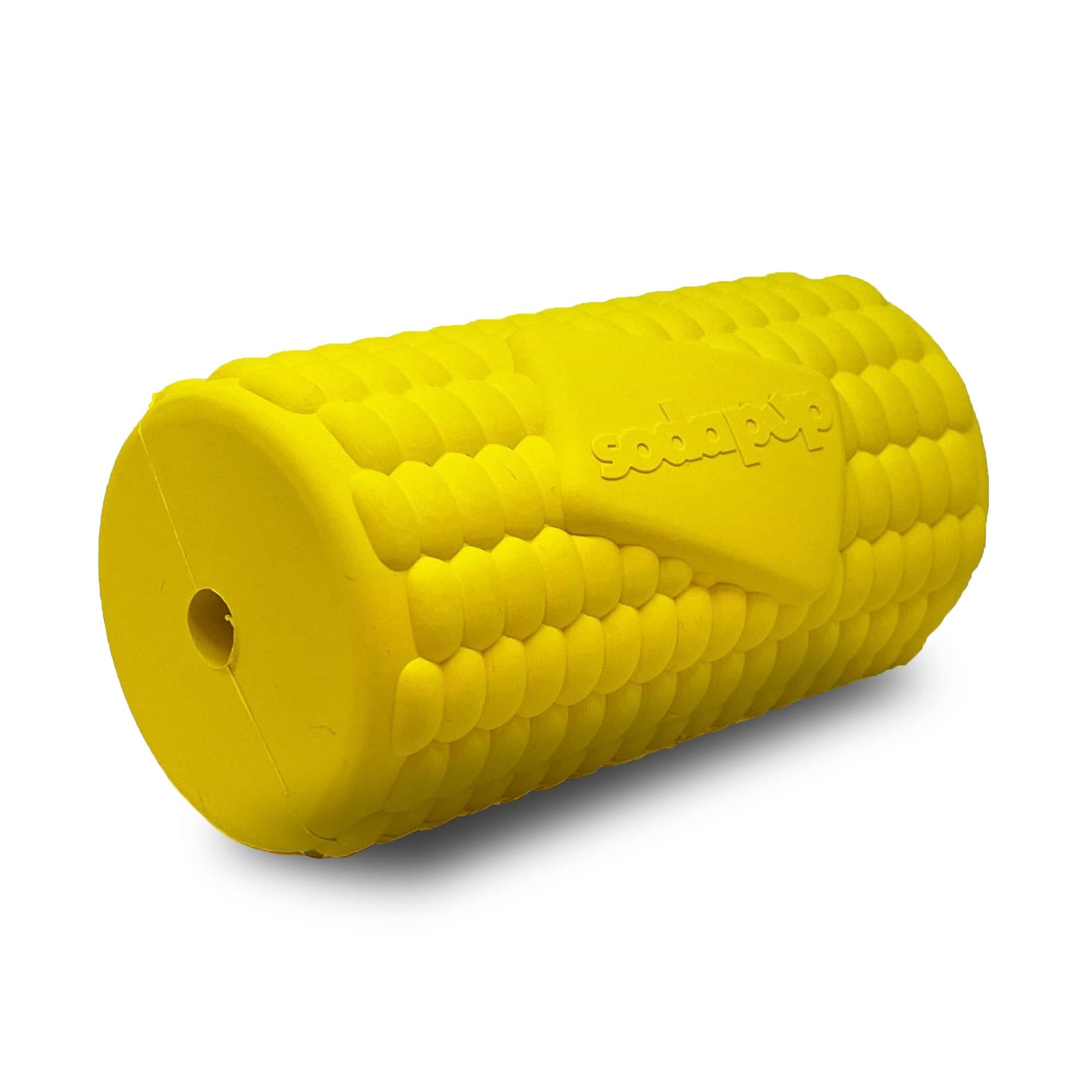 SodaPup Corn on the Cup - Durable Natural Rubber Dog Chew Toy & Treat Dispenser | Non-Toxic, Pet-Safe, Made in USA | Mental Stimulation, Anxiety Relief & Dental Health | Perfect for Training, Boredom & Teething Puppies