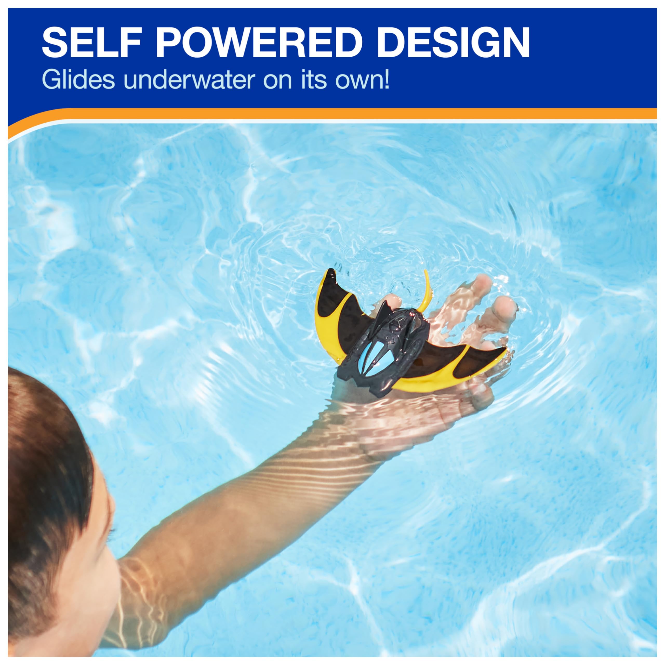 SwimWays DC Batman Zoom-A-Rays Water Toys - 2-Pack Kids Pool & Diving Toys for Ages 5+ | Fun Summer Pool Games, Beach Activities & Superhero Playtime