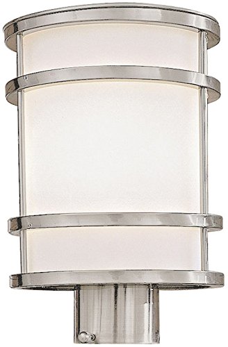 Minka Lavery 9806-144 Outdoor Post Light - 75W Stainless Steel Exterior Lighting Fixture for Patio, Garden & Driveway | Bay View Design Weatherproof Security Light