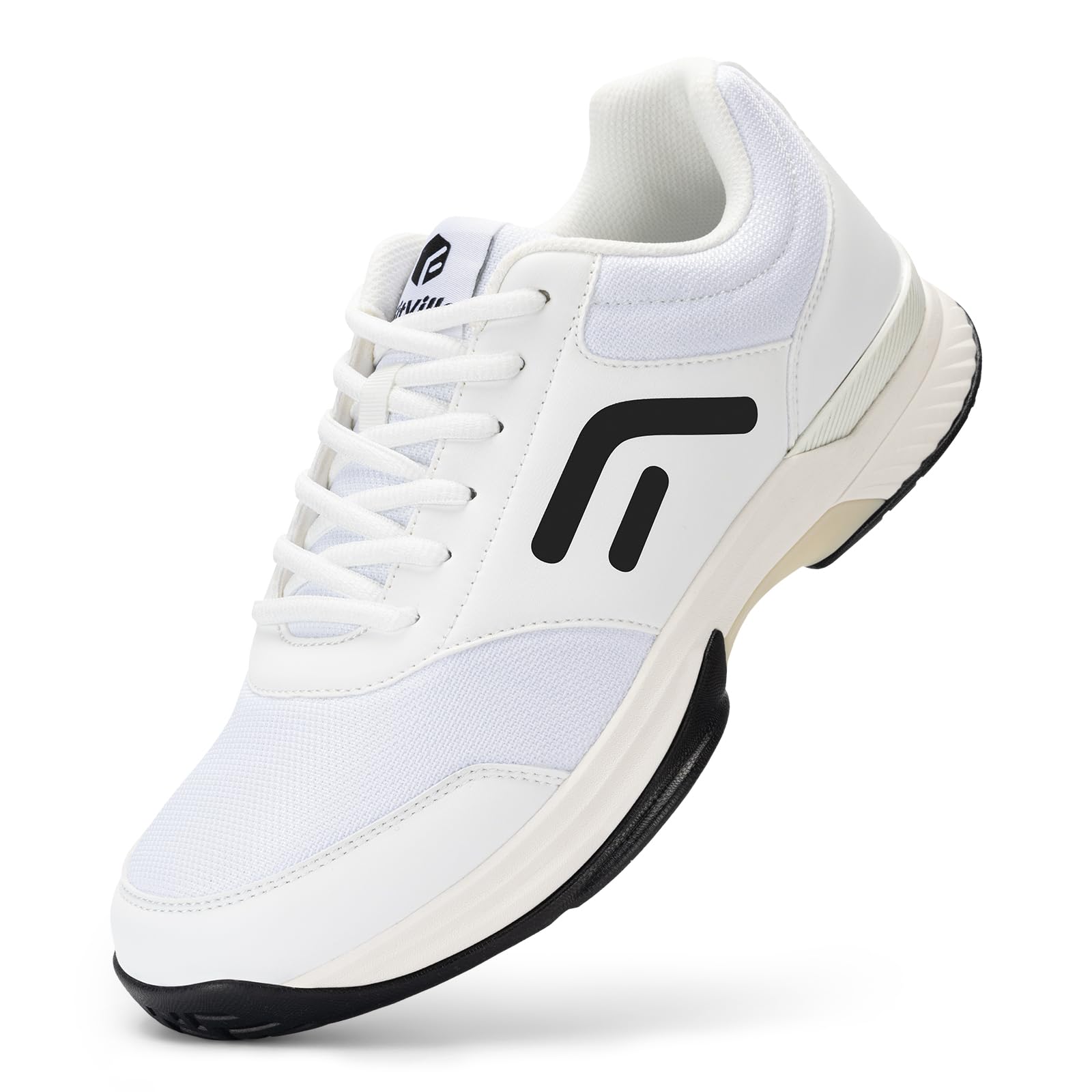 FitVille Men's Extra Wide Tennis Shoes - Pickleball, Racquetball & Squash Court Shoes with Arch Support - Perfect for All Court Sports & Active Lifestyle