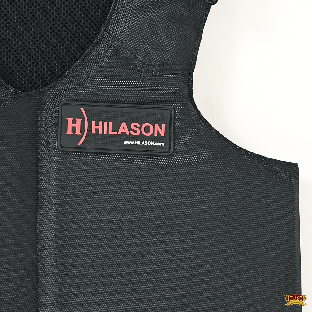 HILASON Kids Bull Riding Vest - Youth Pro Rodeo Cordura Protective Gear for Junior Riders | Durable Black Bull Riding Equipment for Rodeo Practice & Competition