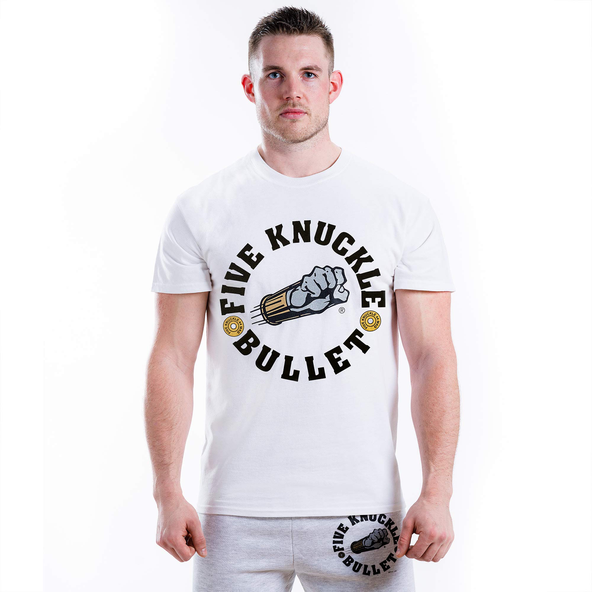 Original 44 MAG Logo Heavyweight 100% Cotton T-Shirt for UFC MMA Boxing Athletes & Fans - Gym Workout & Casual Streetwear
