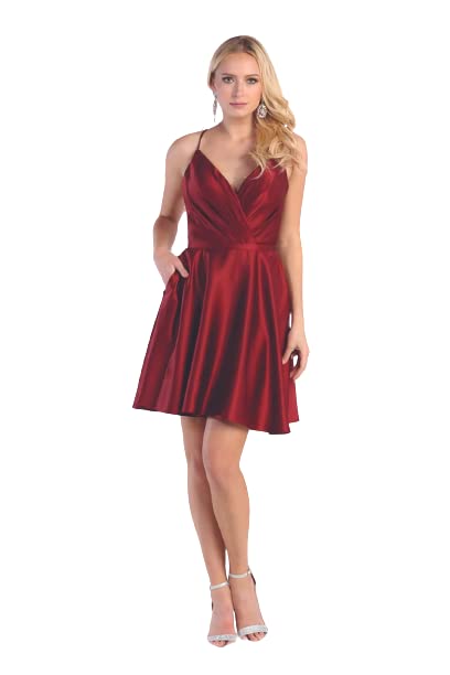Elegant Short A-Line Cocktail Dress for Women - Perfect for Parties, Weddings & Night Out | Flattering Fit & Stylish Design