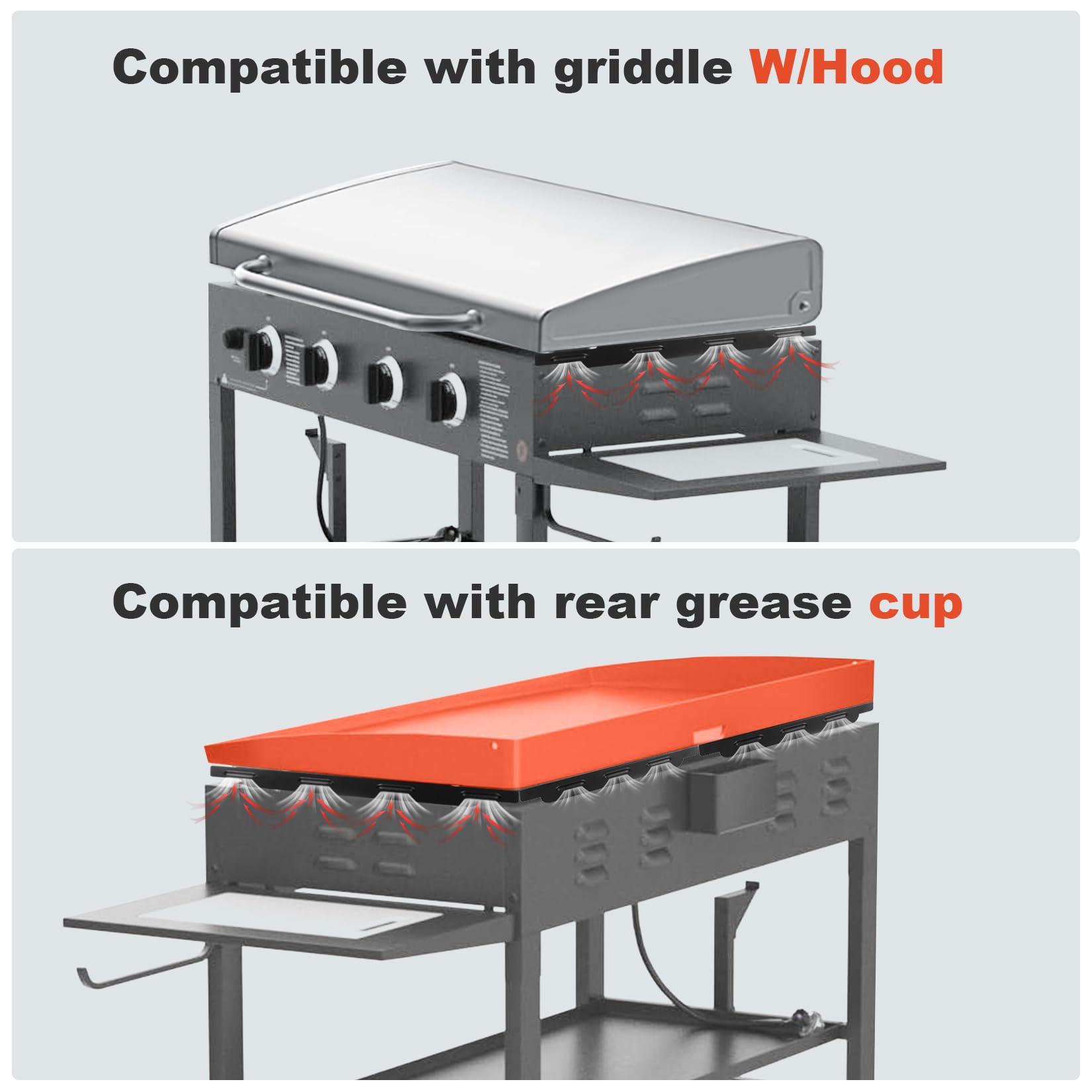 Blackstone 28-Inch Griddle Wind Guards - Magnetic Steel Heat & Flame Protector Wind Screens | Perfect Griddle Accessories for Outdoor Cooking, BBQ & Camping | Great Gift for Dad & Son
