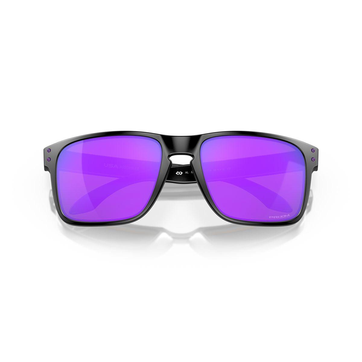 Oakley Holbrook XL Sunglasses Matte Black Frame with Prizm Violet Lenses - Model 0OO9417 941720 for Outdoor Sports & Driving