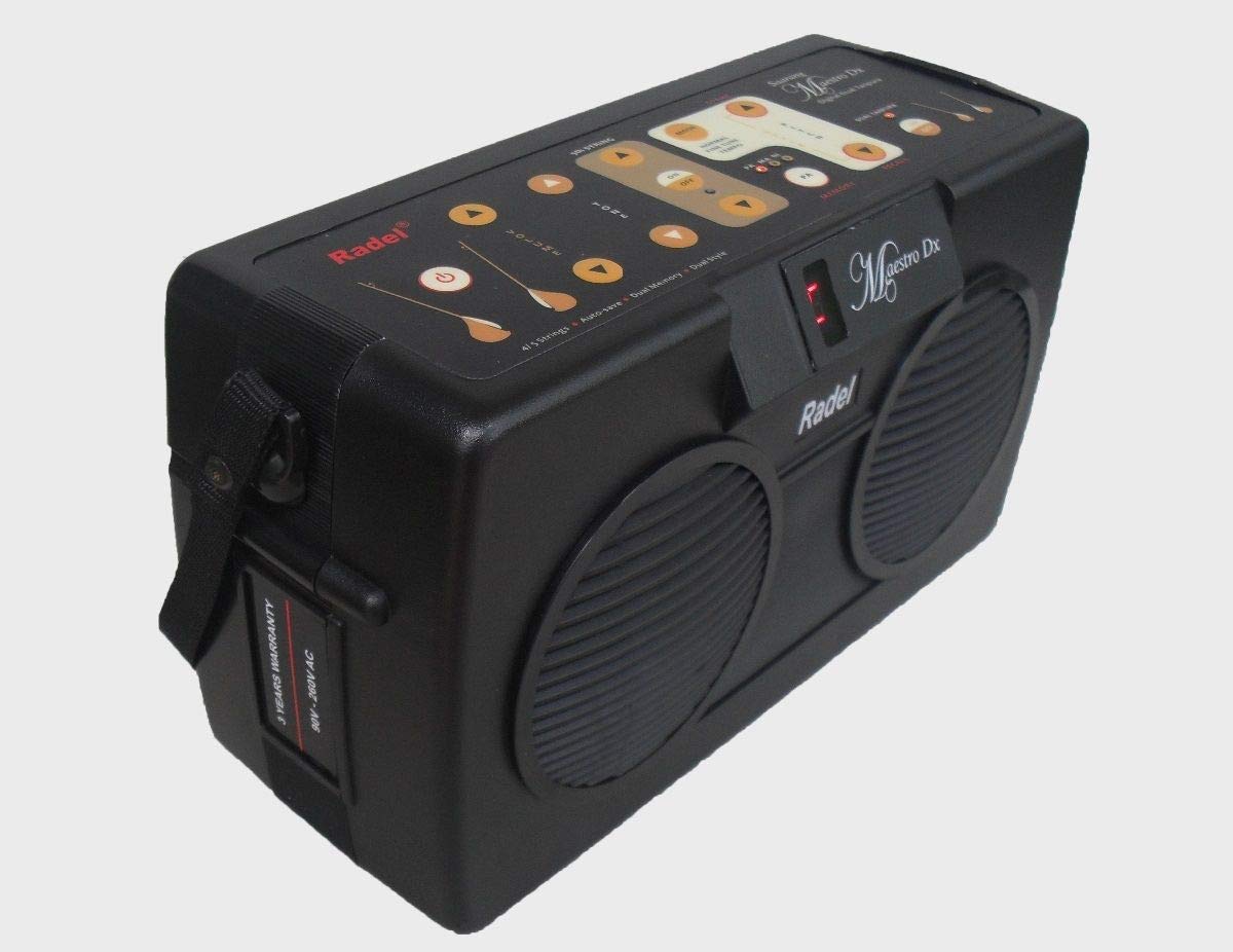 RADEL Saarang Maestro Dx Electronic Tanpura - 10 Digital Tanpura Box with DJ Sound Machine & Sampler | Includes Instruction Manual, Carrying Bag & Power Cord (PDI-BHG) | Perfect for Indian Classical Music Practice, Performances & Studio Recording