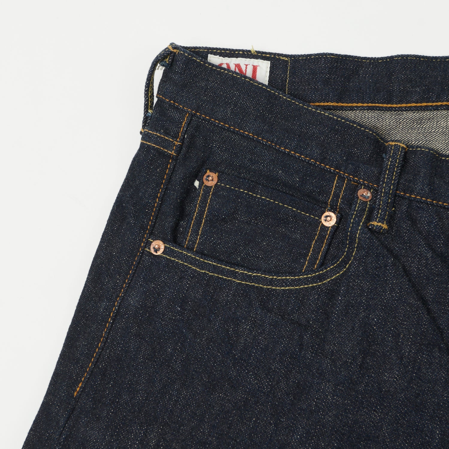 ONI 622RC 16oz Natural Indigo Red Caliper Regular Tapered Jeans - One Wash Selvedge Denim for Men | Perfect for Casual Wear, Work & Everyday Outfits
