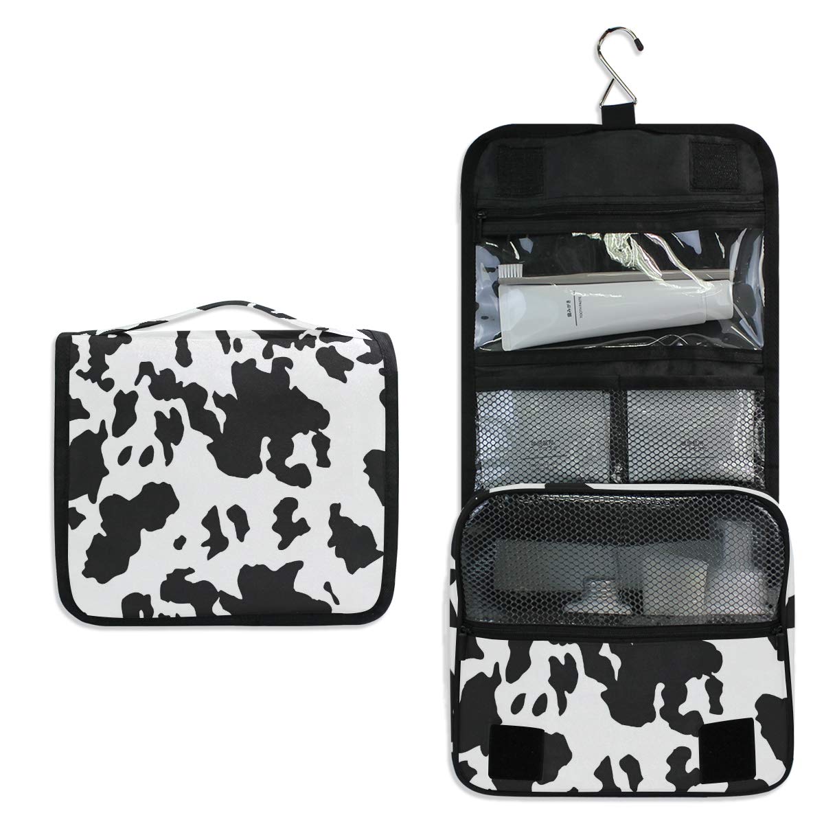 Hanging Travel Toiletry Bag Kit - Waterproof Cosmetic Organizer for Men & Women - Perfect for Camping, Gym, Business Trips & Air Travel