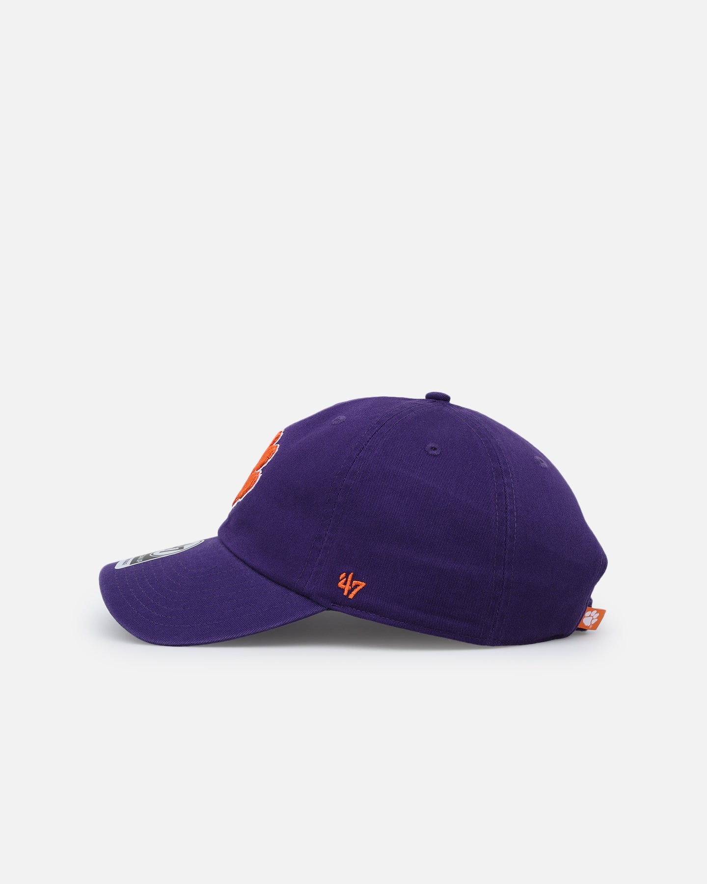 47 Brand Clemson Tigers Adjustable Strapback Hat - Purple, Officially Licensed NCAA Football Cap for Men and Women - Perfect for Game Day, Tailgating, and Fan Apparel