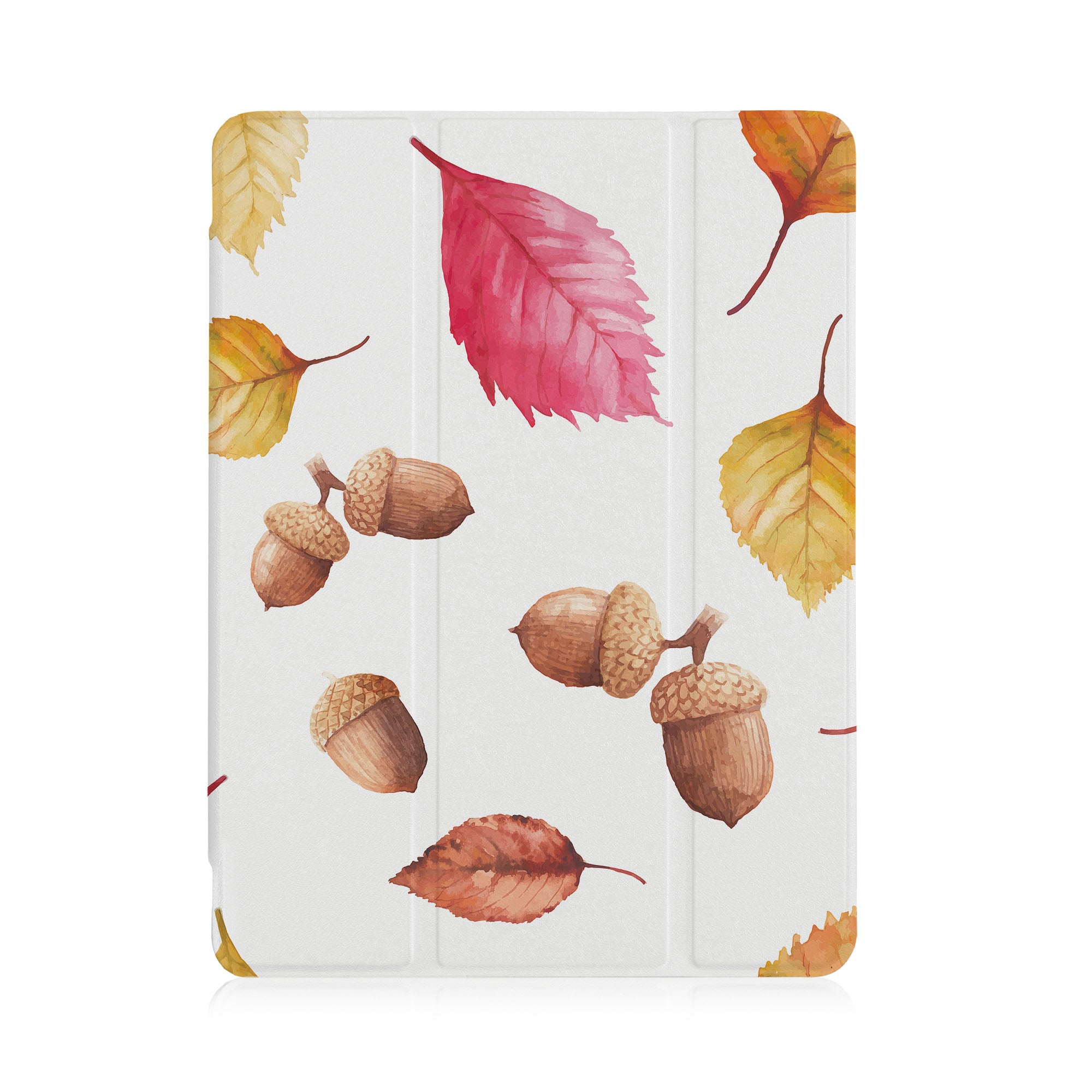 iPad See-Through Case with Flat Flower Design - Slim Protective Cover for iPad Air/Pro/Mini - Perfect for School, Work & Travel