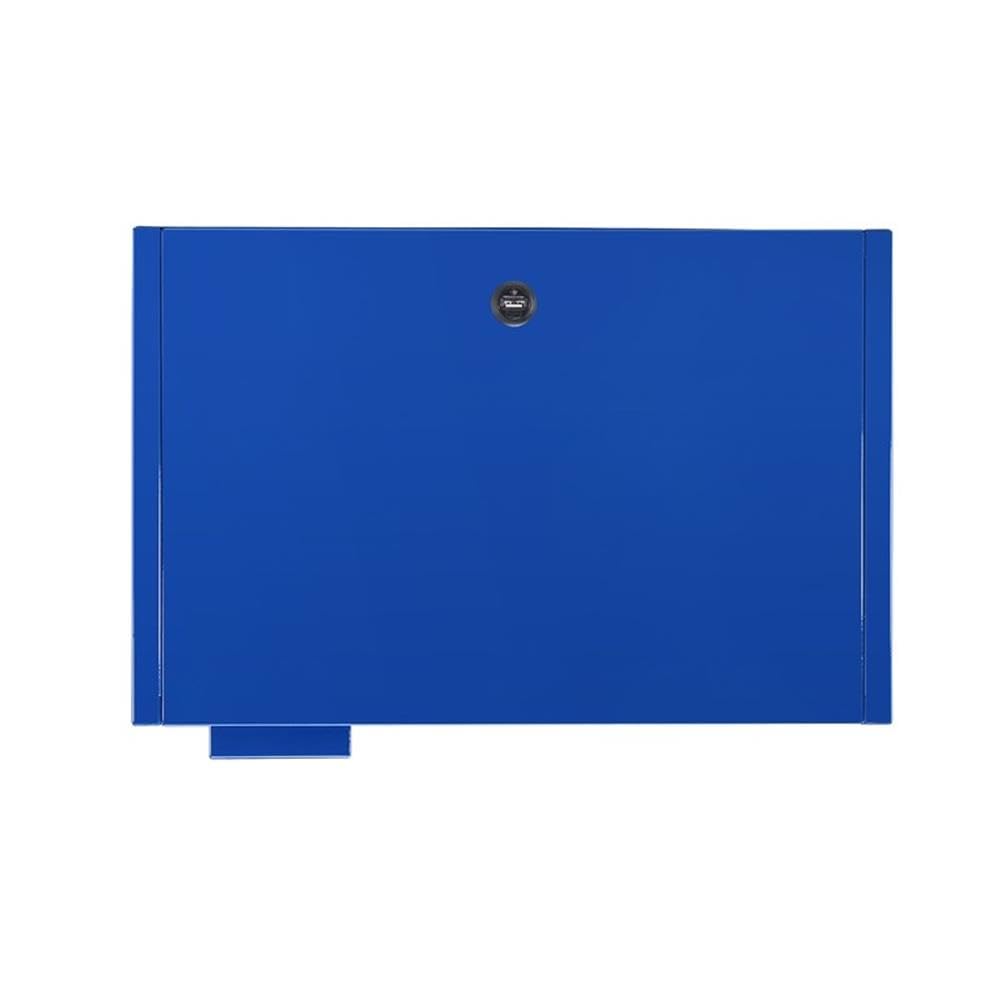 Home Square 2-Piece Blue Metal Nightstand Set with USB Charging Ports - Perfect for Bedroom, Living Room & Small Space Furniture