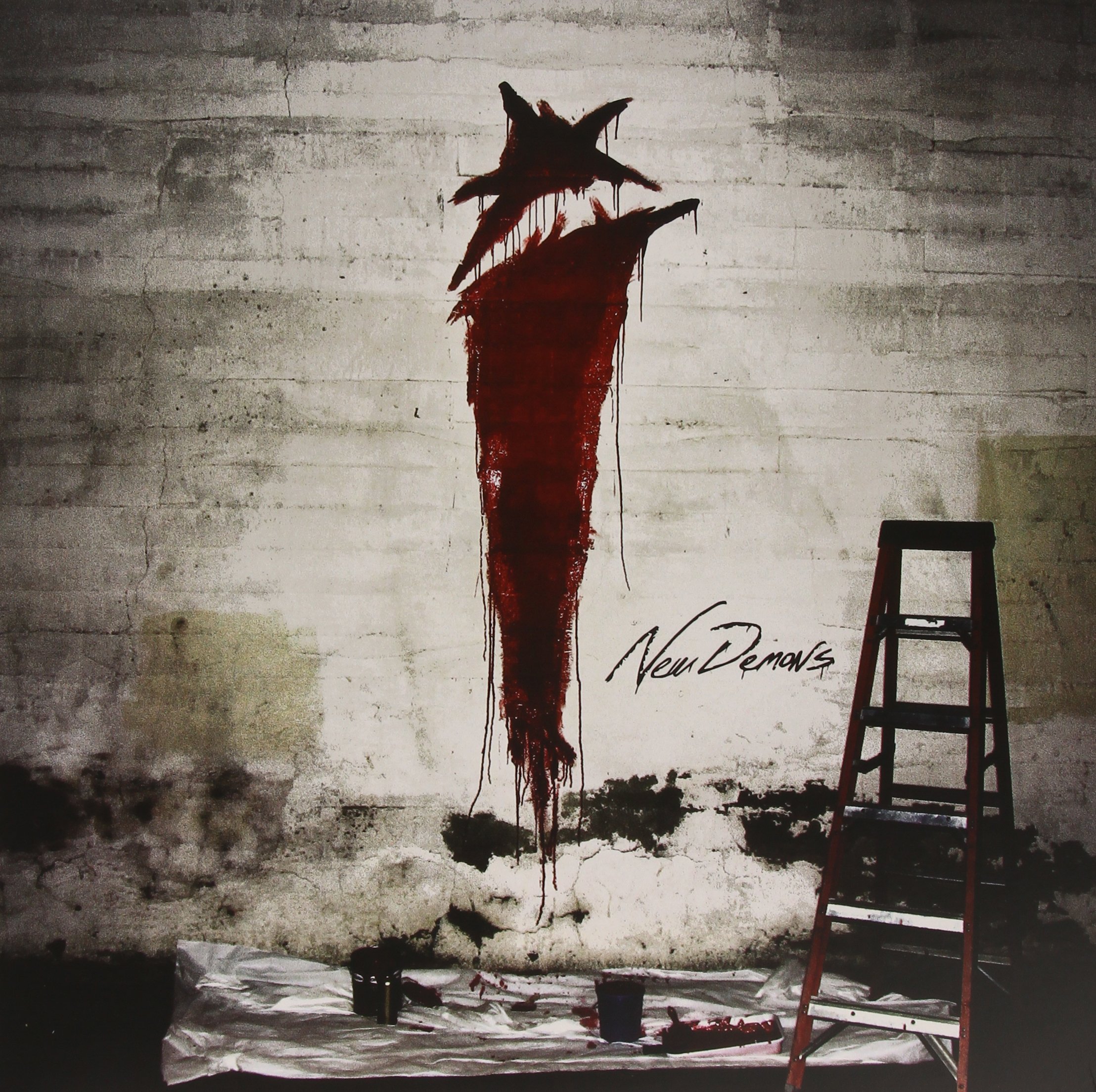 New Demons Black & Red Splatter Vinyl Record - Limited Edition Collectible for Music Lovers & Audiophiles | Perfect for Home Decor, Gifts & Vinyl Collections