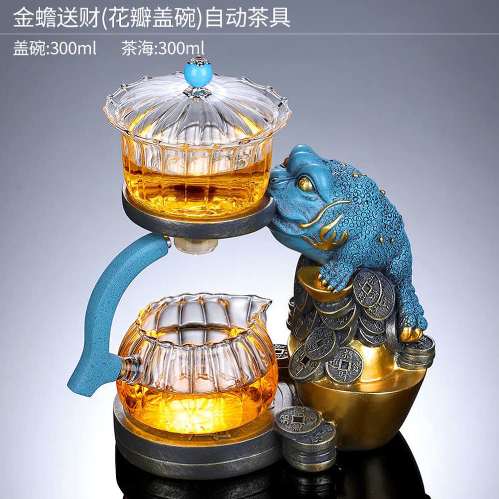 Premium Automatic Glass Tea Set - Electric Tea Maker with Magnetic Gaiwan for Kung Fu & Loose Leaf Tea | Perfect for Home, Office & Living Room Tea Ceremonies