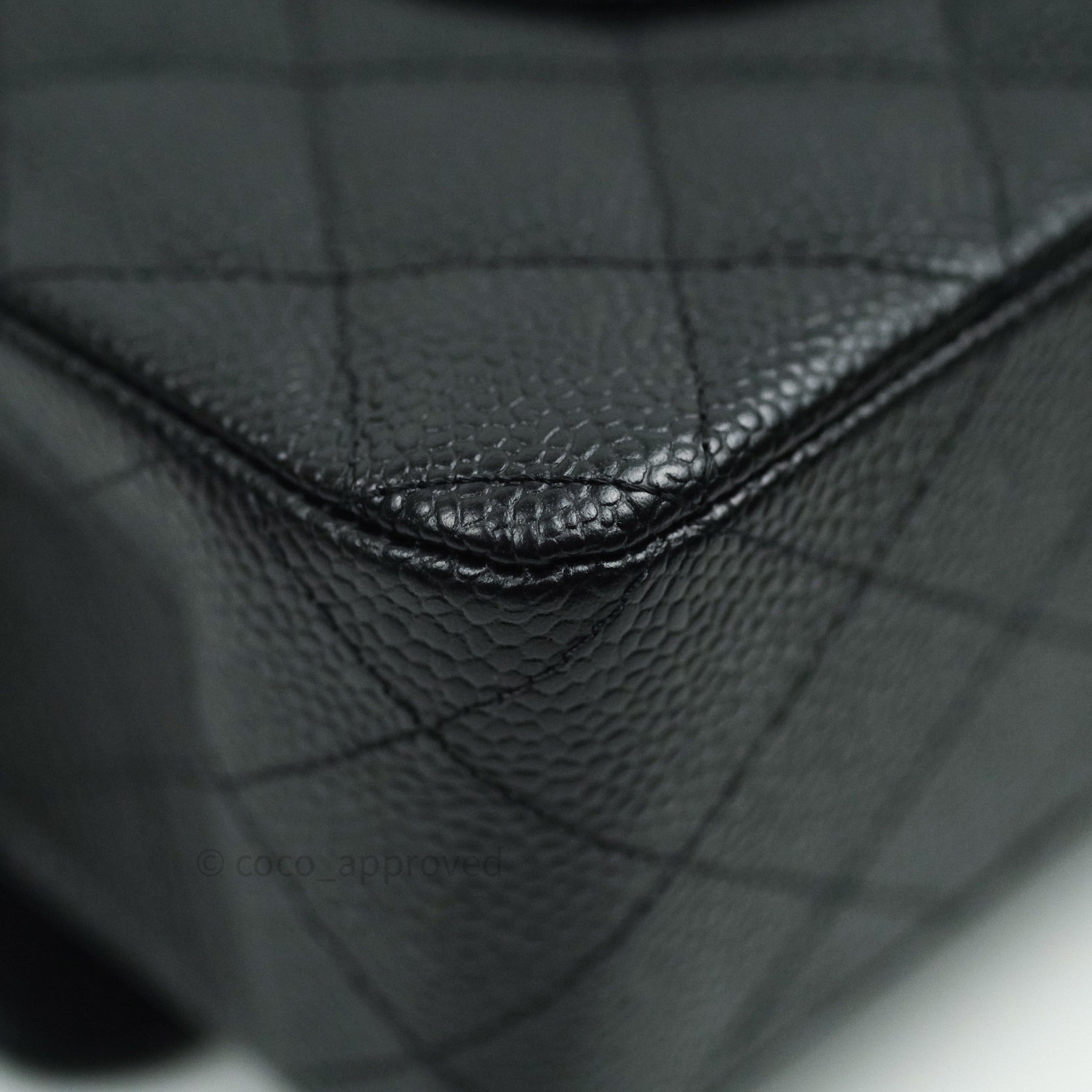 Chanel Classic M/L Medium Double Flap Bag Black Caviar Leather with Silver Hardware - Luxury Designer Handbag for Women, Perfect for Work, Evening Events & Special Occasions