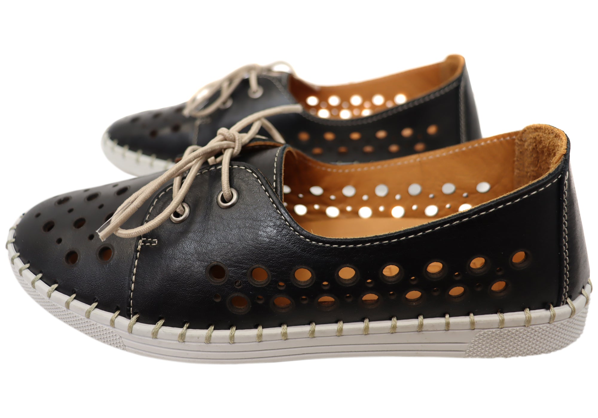 Orizonte Gemma Women's Comfortable Leather Shoes - European Style for Work, Walking & Casual Wear